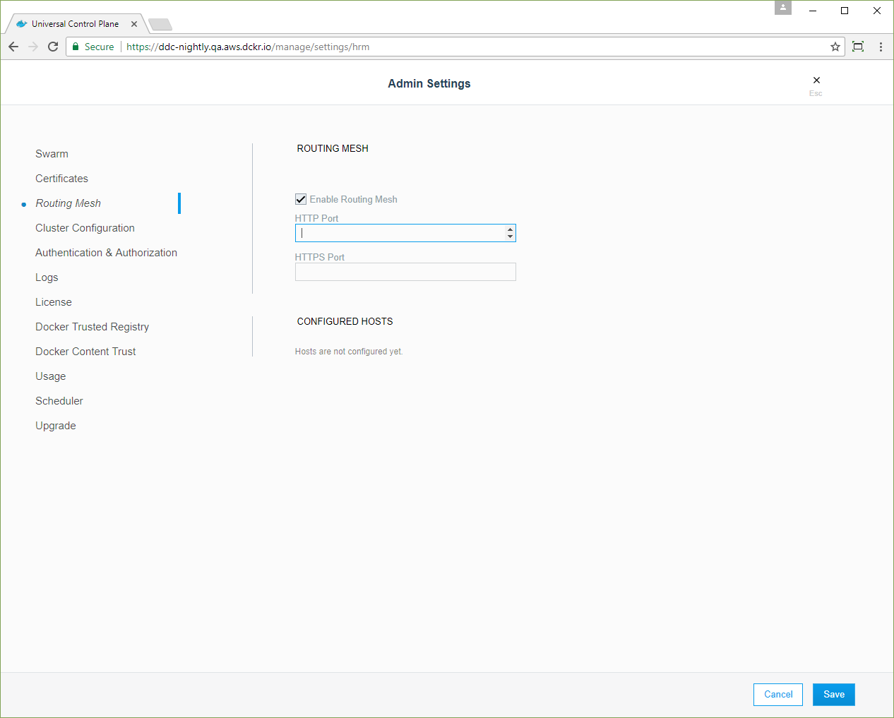 http routing mesh