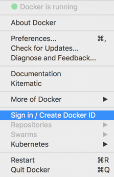 Docker ID sign-in