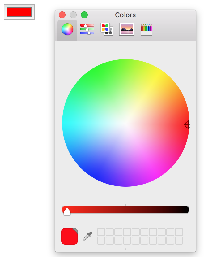 This is how an input type color looks on Mac and within Chrome