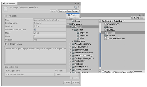 Inspecting a package manifest